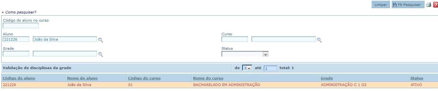 Filtro ingresso